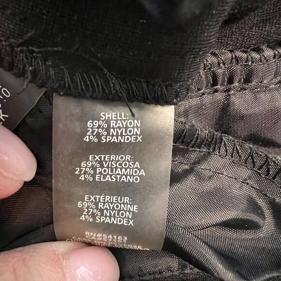 Ladies Karl Lagerfeld Paris Ladies Black Slacks‎ Size 4 - Picture 4 of 5